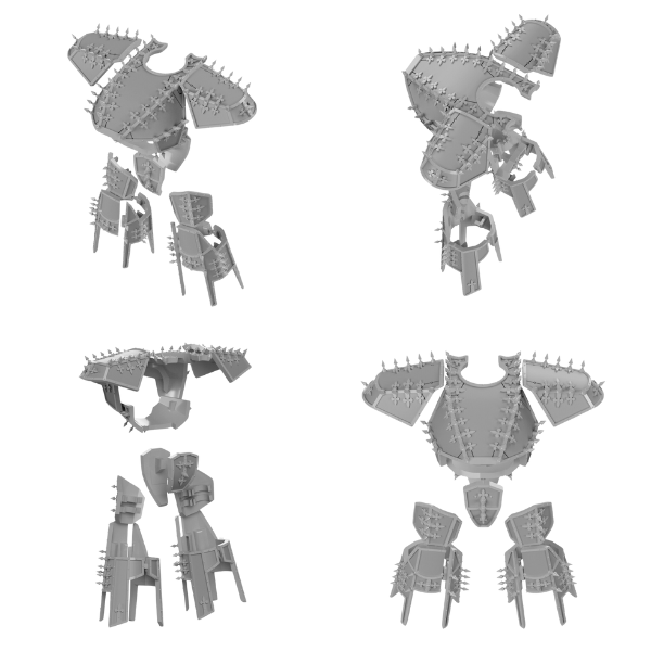 Spiky Loyalist Armour Plates