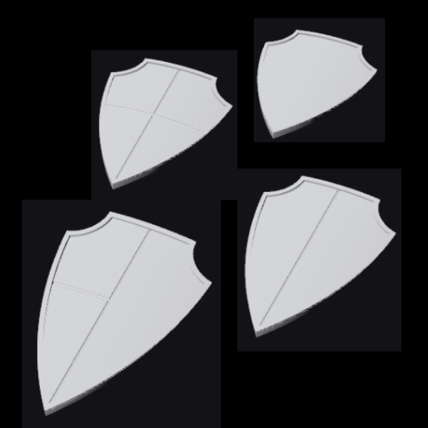 Shields Pack compatible with Tiny Cerastus Knights