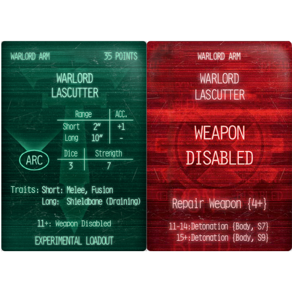Lascutter Weapon Arm