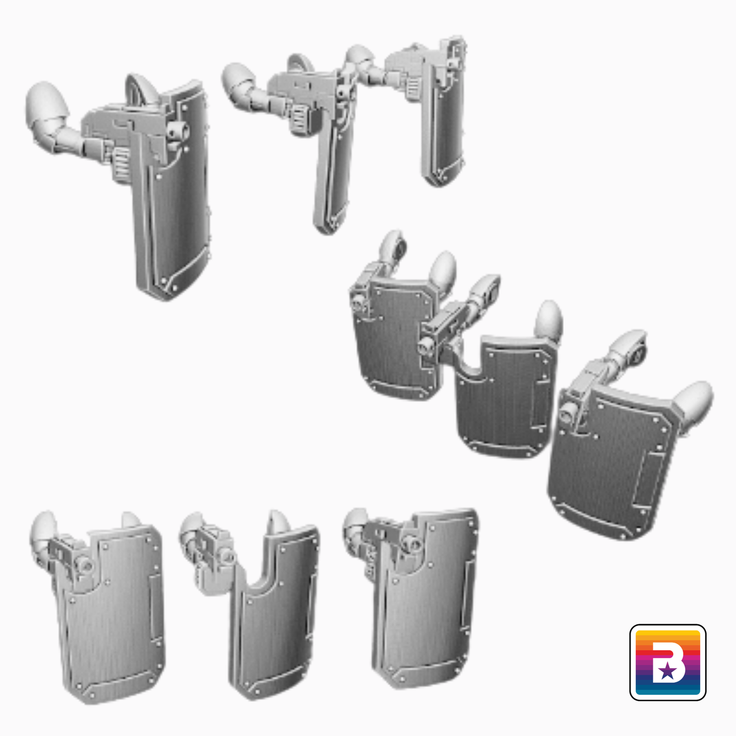 Breaching Shields & Pistols (Set of 5 Pairs)
