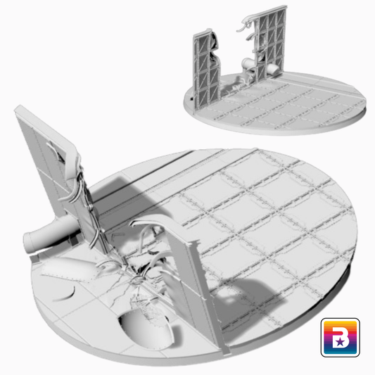 80mm Round Industrial Scenic Bases