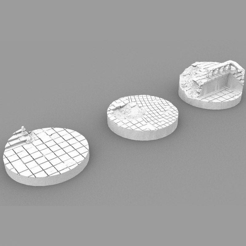 40mm Round Ruined Plaza Scenic Base