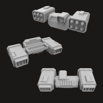 Storm-burst Launchers (set of 3)