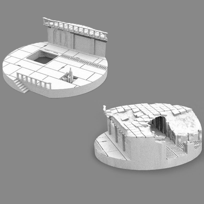 50mm Round Industrial Scenic Base Set #1