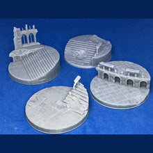 Load image into Gallery viewer, 50mm Ruined Plaza Base Toppers (4 Bases)