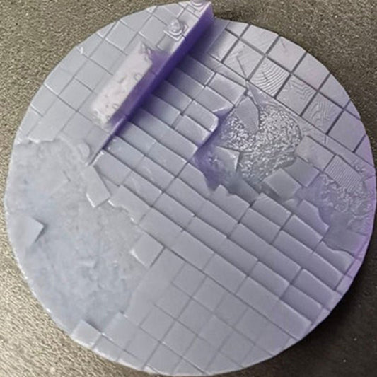 50mm Round Ruined Plaza Scenic base set (2 Bases)