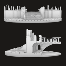 Load image into Gallery viewer, 105mm Oval Ruined Plaza #3 Scenic Base