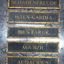 Load image into Gallery viewer, Single Terminal Plate - 1 Personalised Terminal Plate for your model!