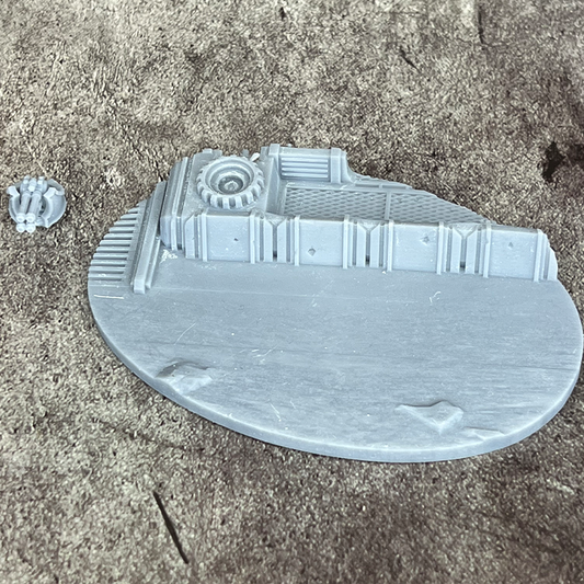 105mm Oval Outpost #C Scenic Base