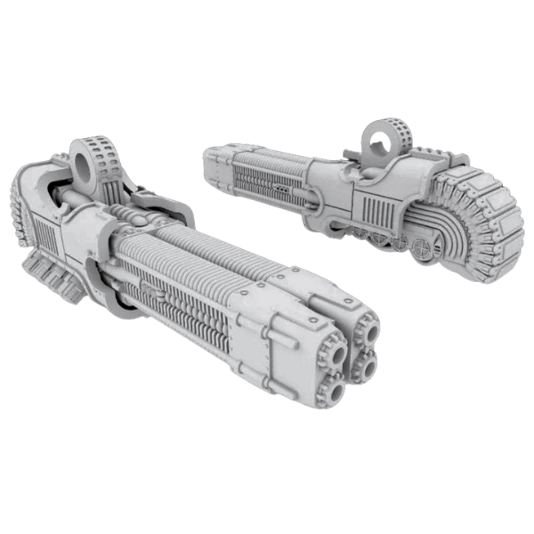 Quad Plasma Weapon Arm compatible with Adeptus Titanicus Warlord Titans