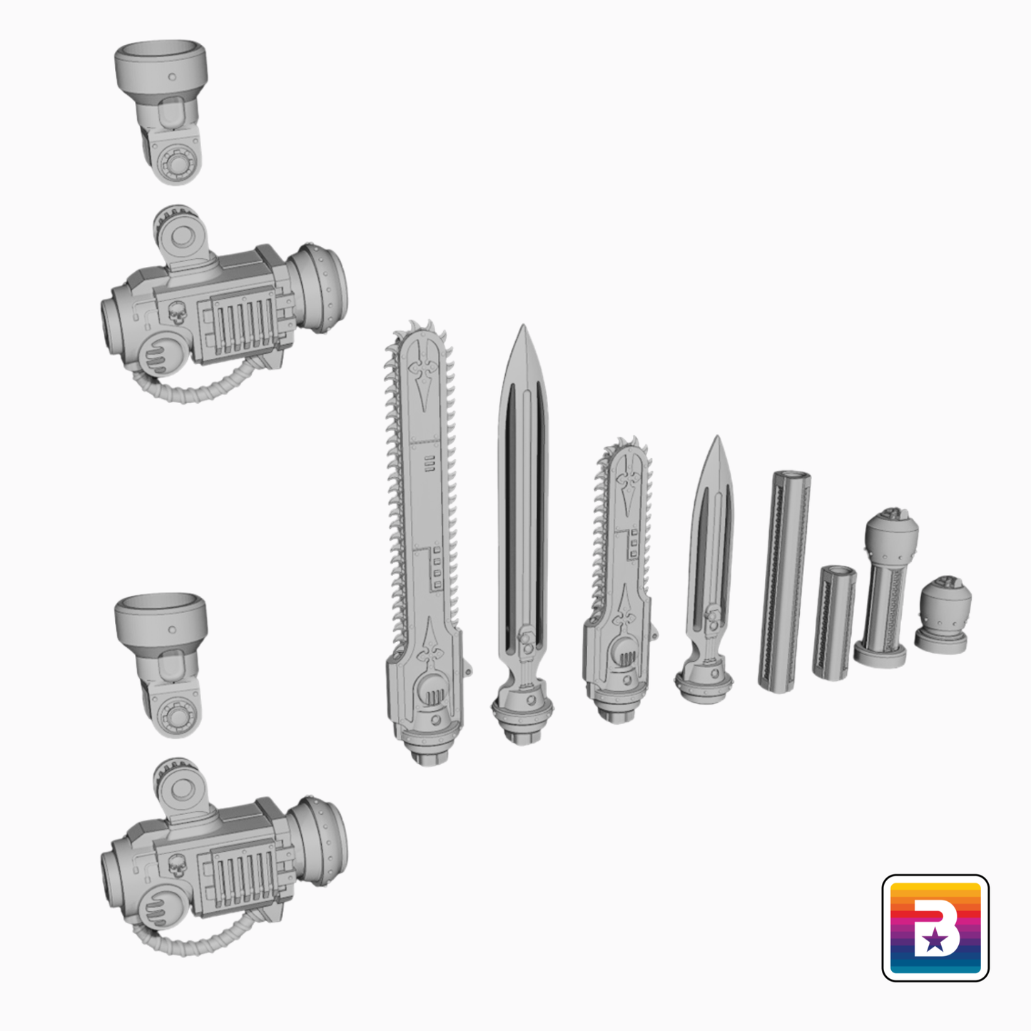 Combat Weapons Bundle Set