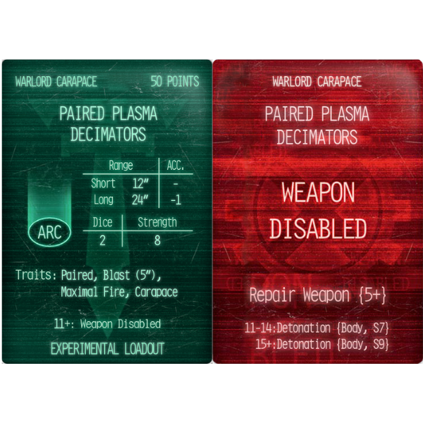 Paired Carapace Plasma Reapers