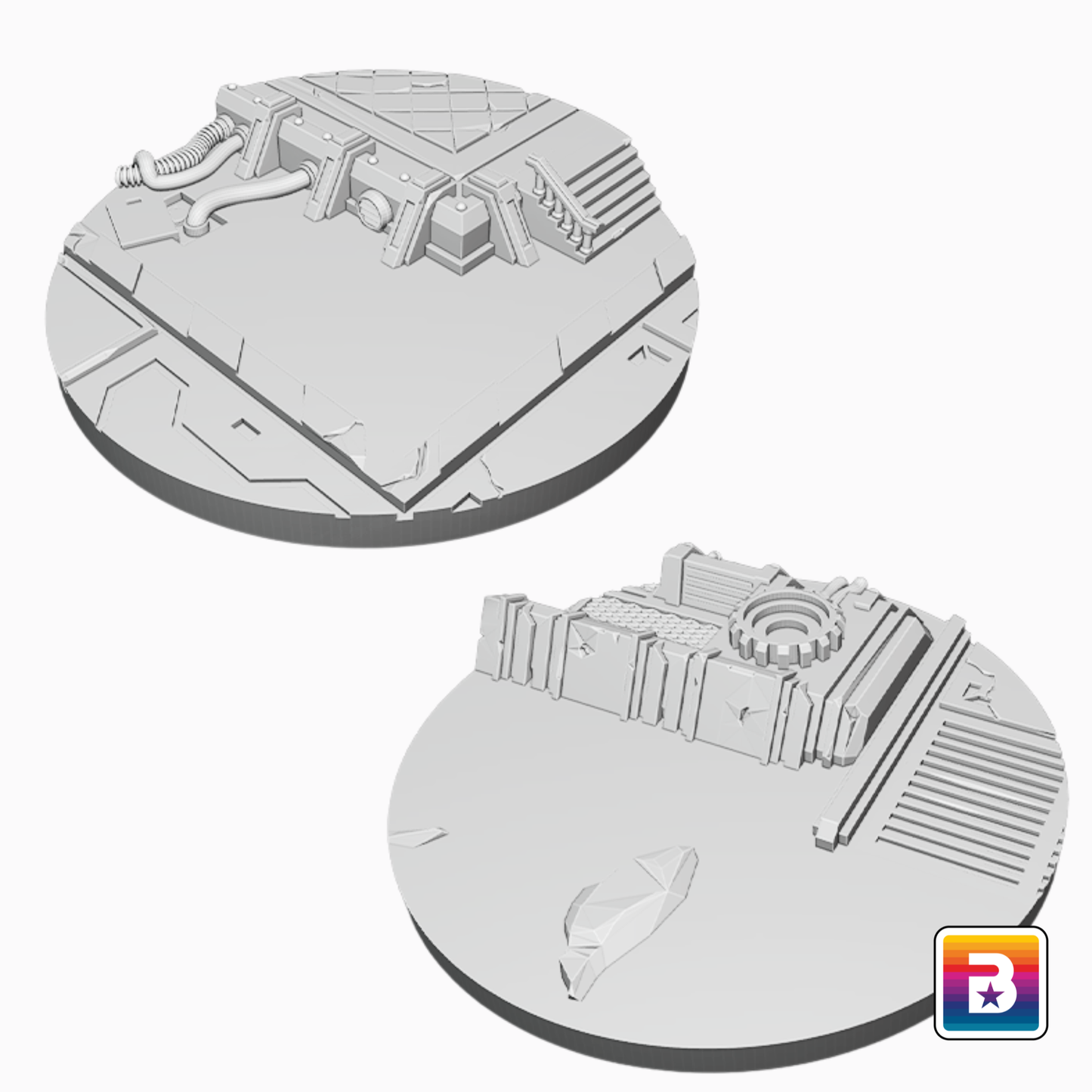 80mm Round Outpost Scenic Bases (pack of 2)