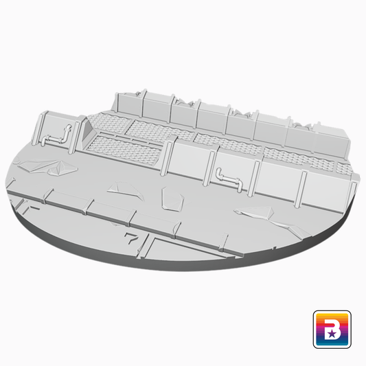 105mm Oval Outpost #B Scenic Base
