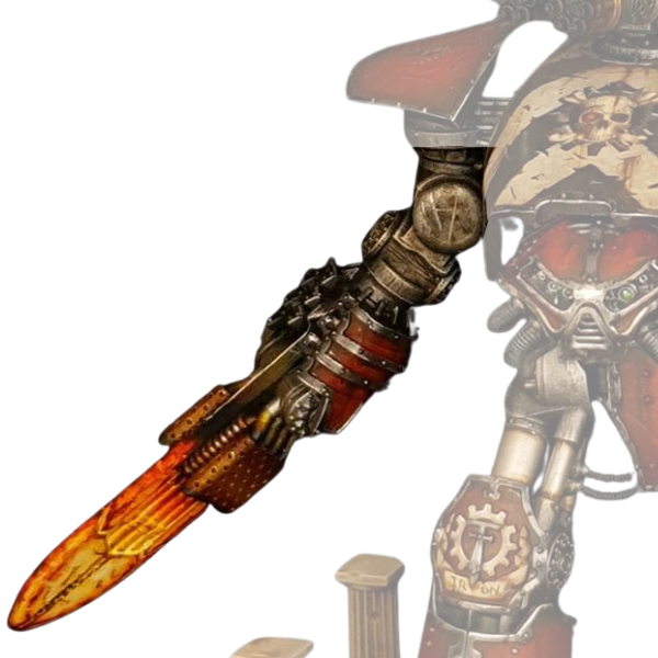 Fusion Blade Weapon Arm compatible with Adeptus Titanicus Reaver Titans