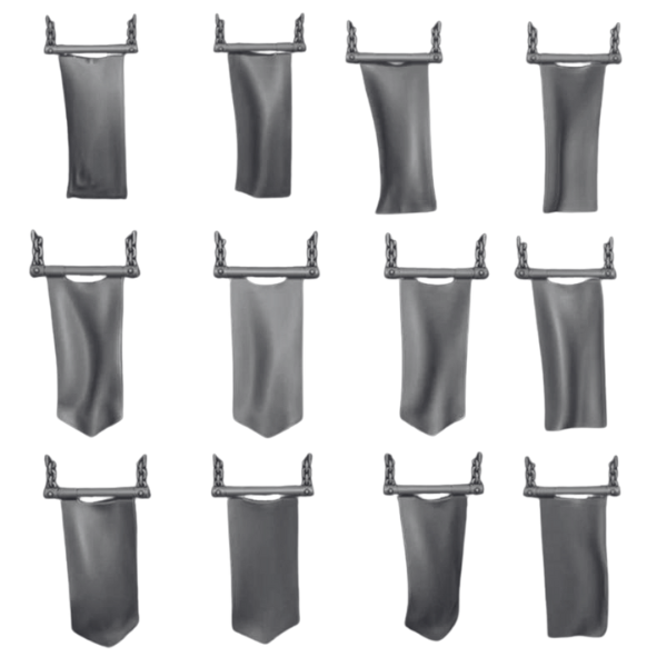 12 Gun Weapon Banners Set