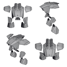 Load image into Gallery viewer, Traitor Armour Plates compatible with Warhound Titans
