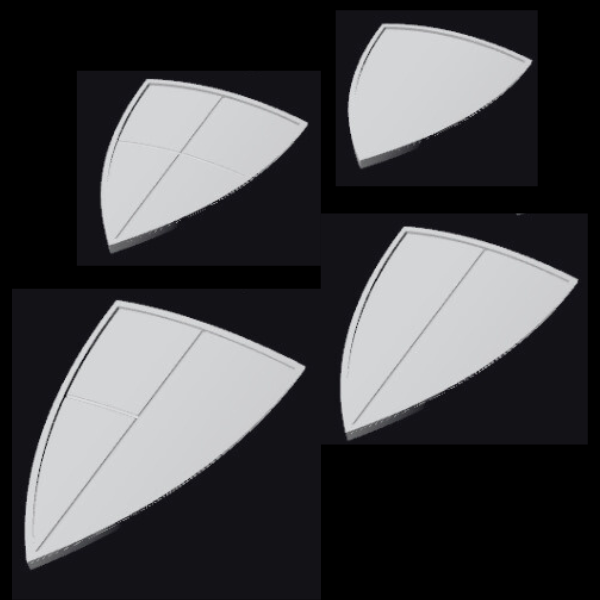 Shields Pack compatible with Tiny Cerastus Knights