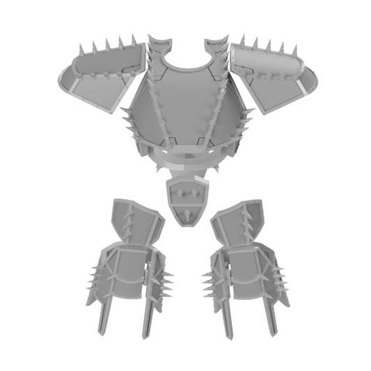 Unaligned Spiky Armour Plates