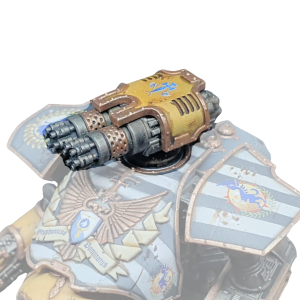Carapace Rotary Cannon Weapon Upgrade compatible with Adeptus Titanicus Reaver Titans