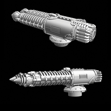 Load image into Gallery viewer, Beam Rifle Carapace compatible with Adeptus Titanicus Reaver Titans
