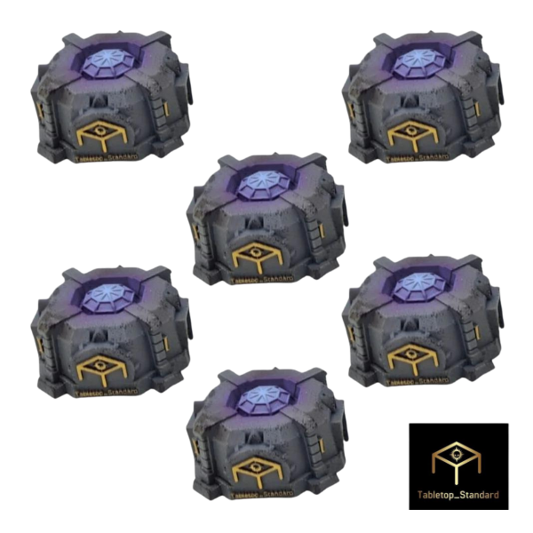 Tabletop Standard Scenic Objective Markers (set of 6) compatible with Adeptus Titanicus games