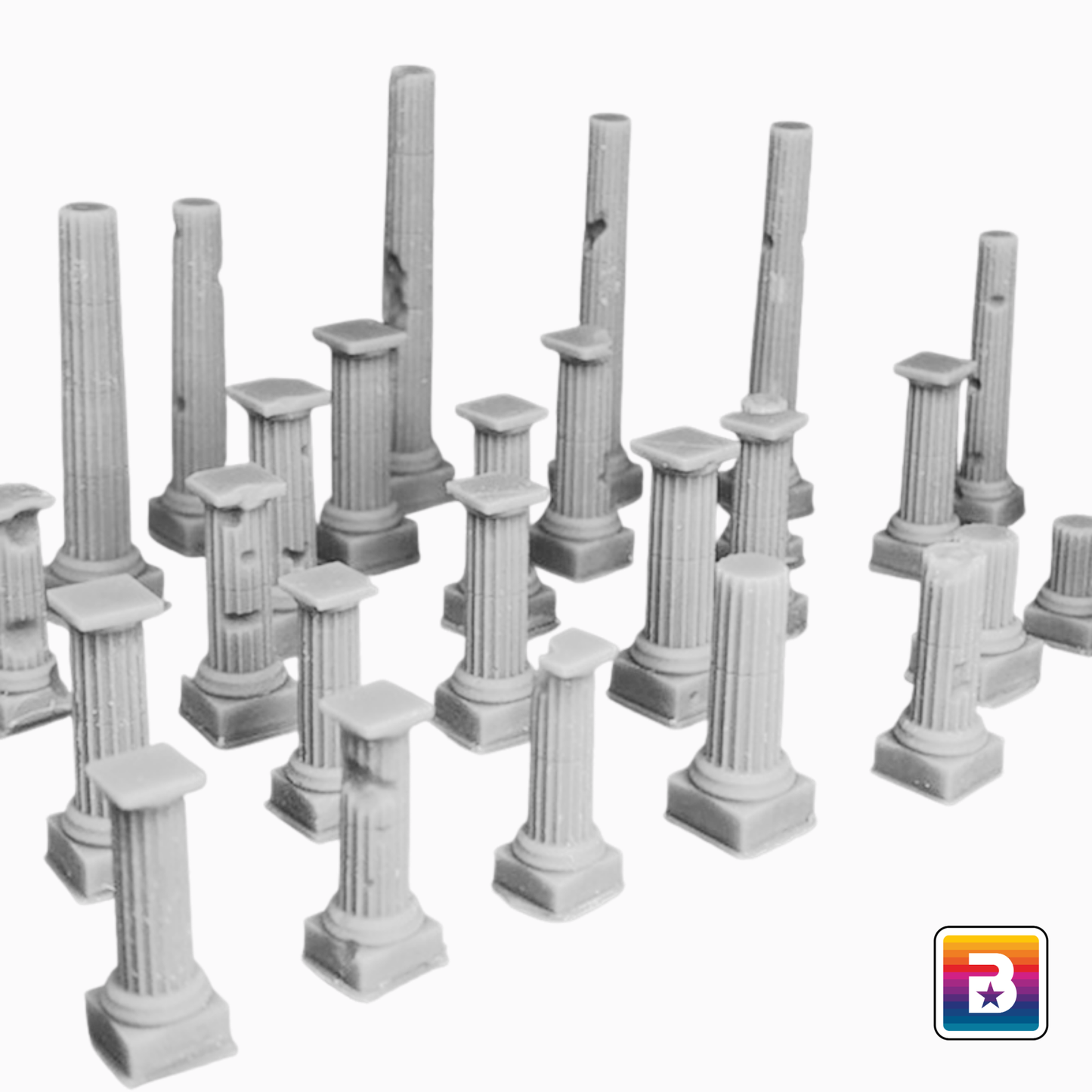 Epic Scale Ruined Pillars (30 Pack)