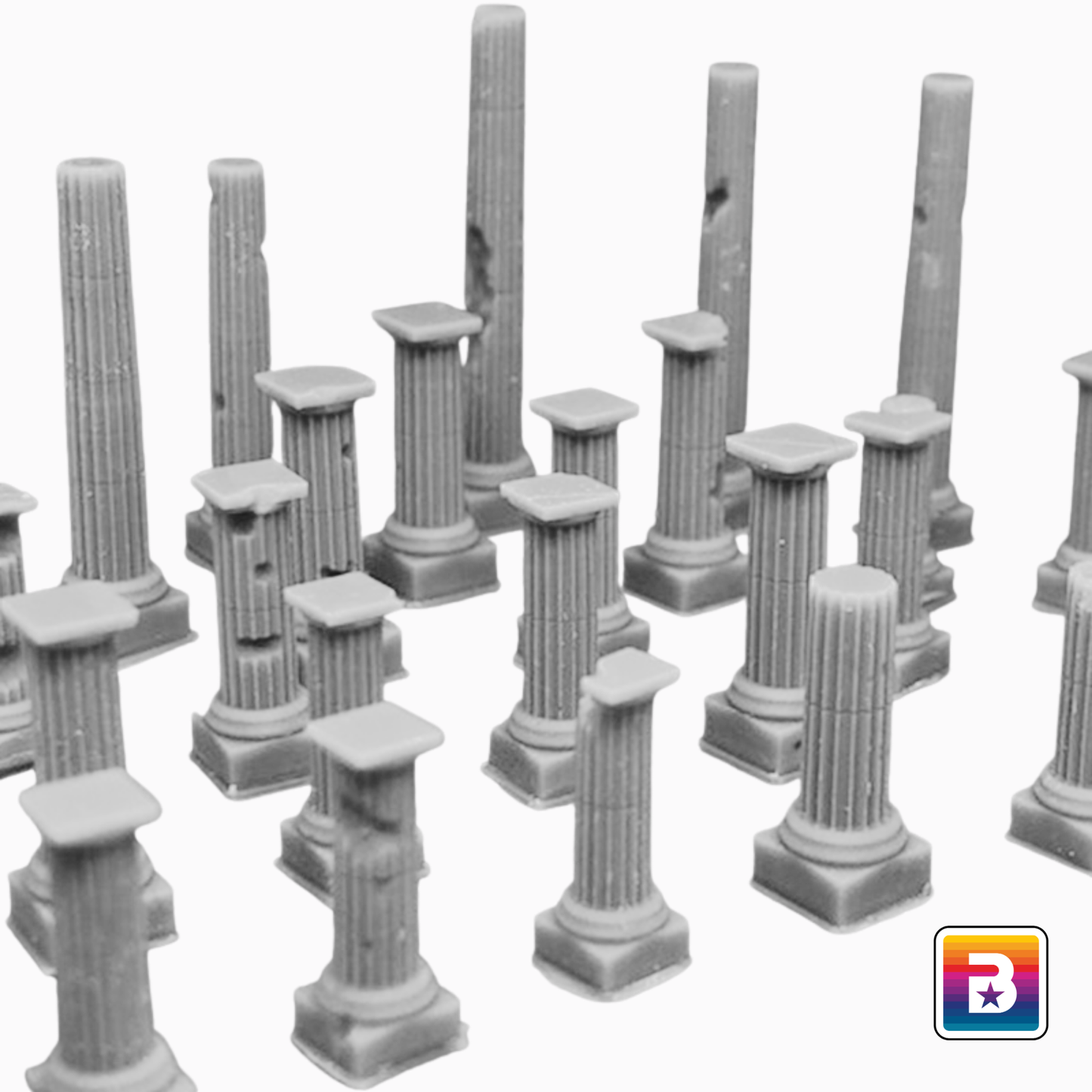 Epic Scale Ruined Pillars (30 Pack)