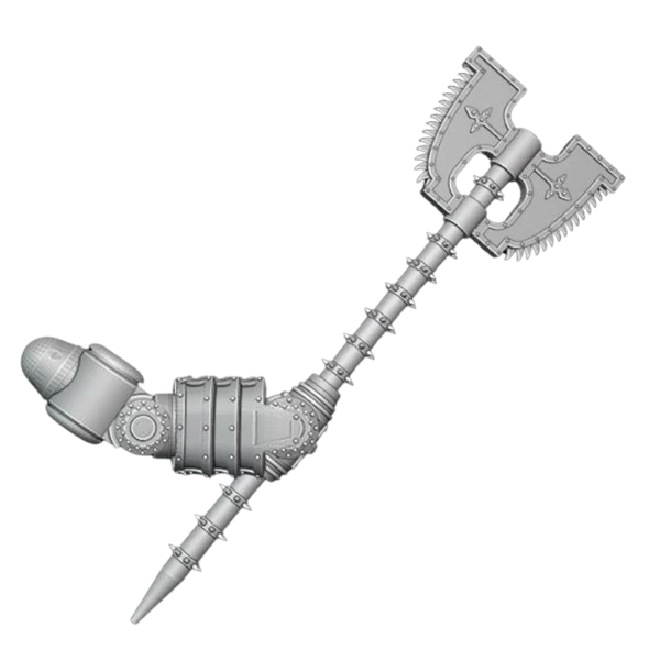 Havoc Axe arm weapon compatible with Adeptus Titanicus Reaver Titans