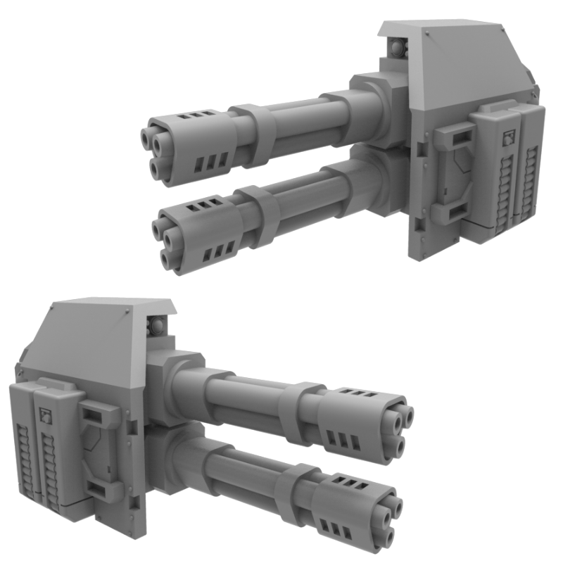Twin Rotary Cannon Arms
