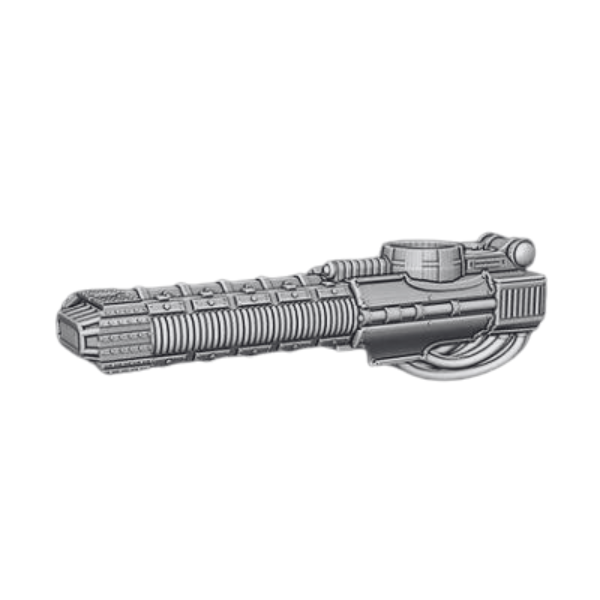 Incinerator arm weapon compatible with Adeptus Titanicus Warhound Titans