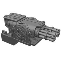 Load image into Gallery viewer, Gatling Array Carapace Weapon Mount compatible with Adeptus Titanicus Warmaster Titans
