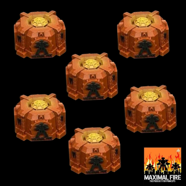 Maximal Fire Scenic Objective Markers (set of 6)