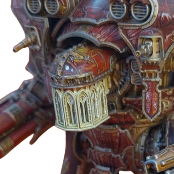 Custodian Head compatible with Adeptus Titanicus Warmaster Titans