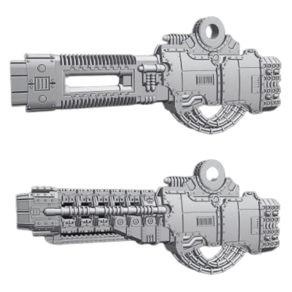 Incinerator Cannon arm weapon compatible with Adeptus Titanicus Warlord Titans