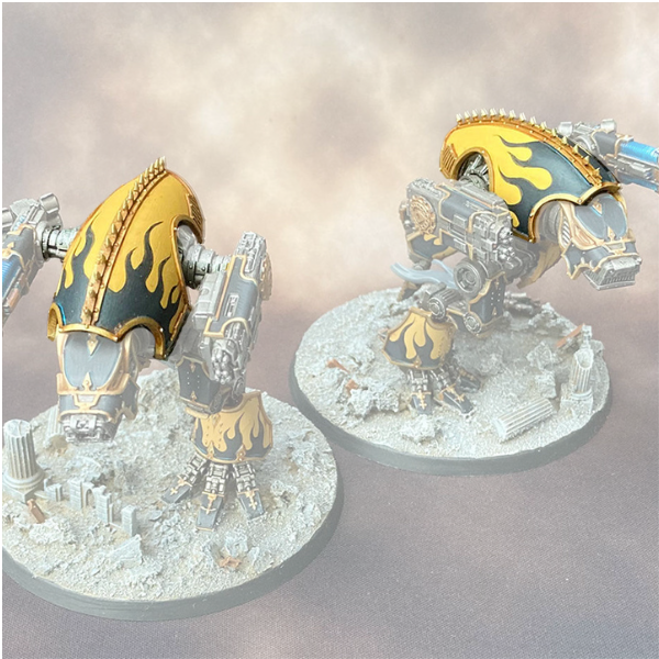 Oldeus Pattern Conversion Kit compatible with Adeptus Titanicus Warhound Titans (Pack of 2)