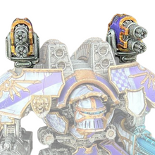 Load image into Gallery viewer, Carapace Rotary Cannon Weapon Upgrade compatible with Adeptus Titanicus Warlord Titans (pack of 2 guns)
