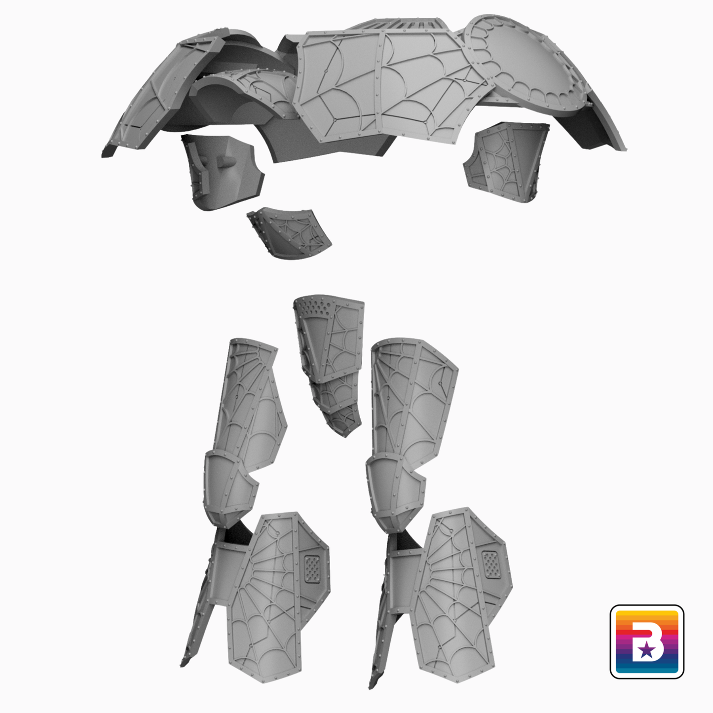 Webbed Armour Plates