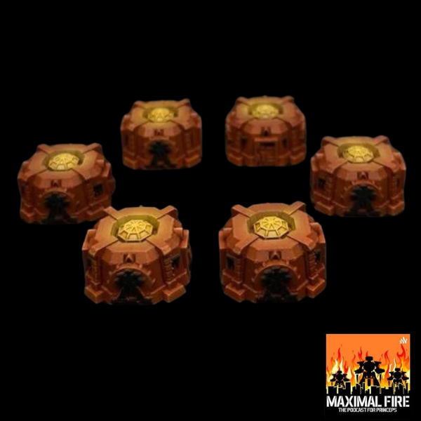 Maximal Fire Scenic Objective Markers (set of 6)