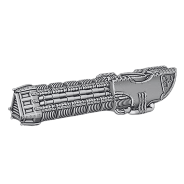 Incinerator Arm weapon compatible with Adeptus Titanicus Reaver Titans