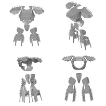 Load image into Gallery viewer, Spiky Traitor Armour Plates compatible with Reaver Titans
