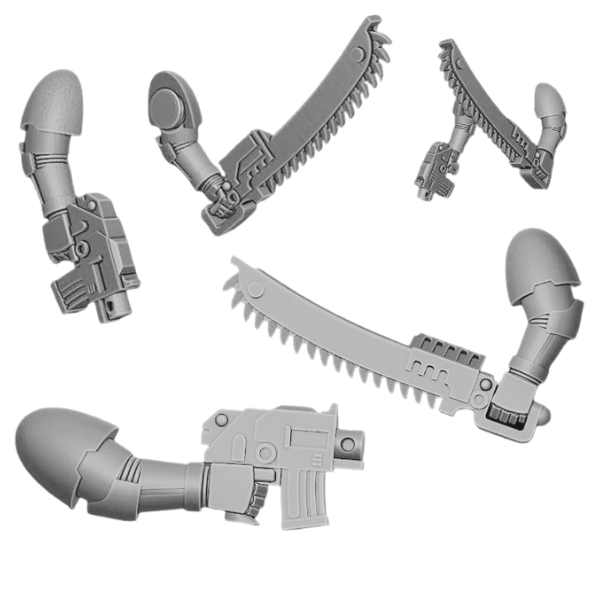 Combat Arms & Pistols (Set of 5 Pairs)