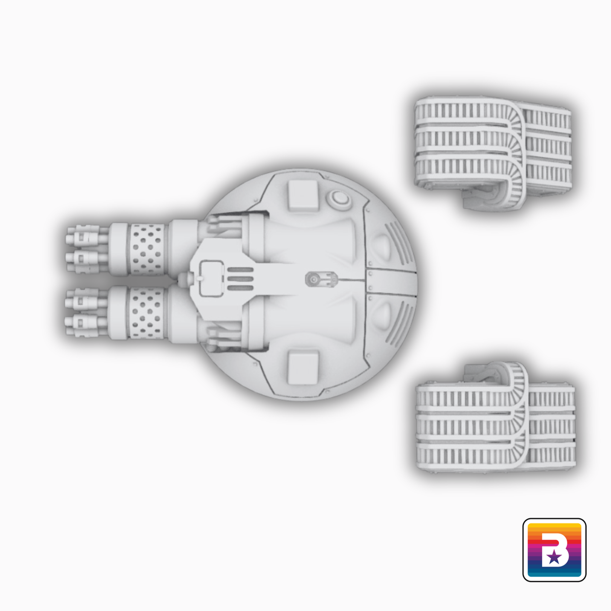 Two Epic Rotary Cannon Turrets