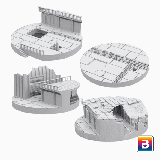 50mm Round Industrial Scenic Bases