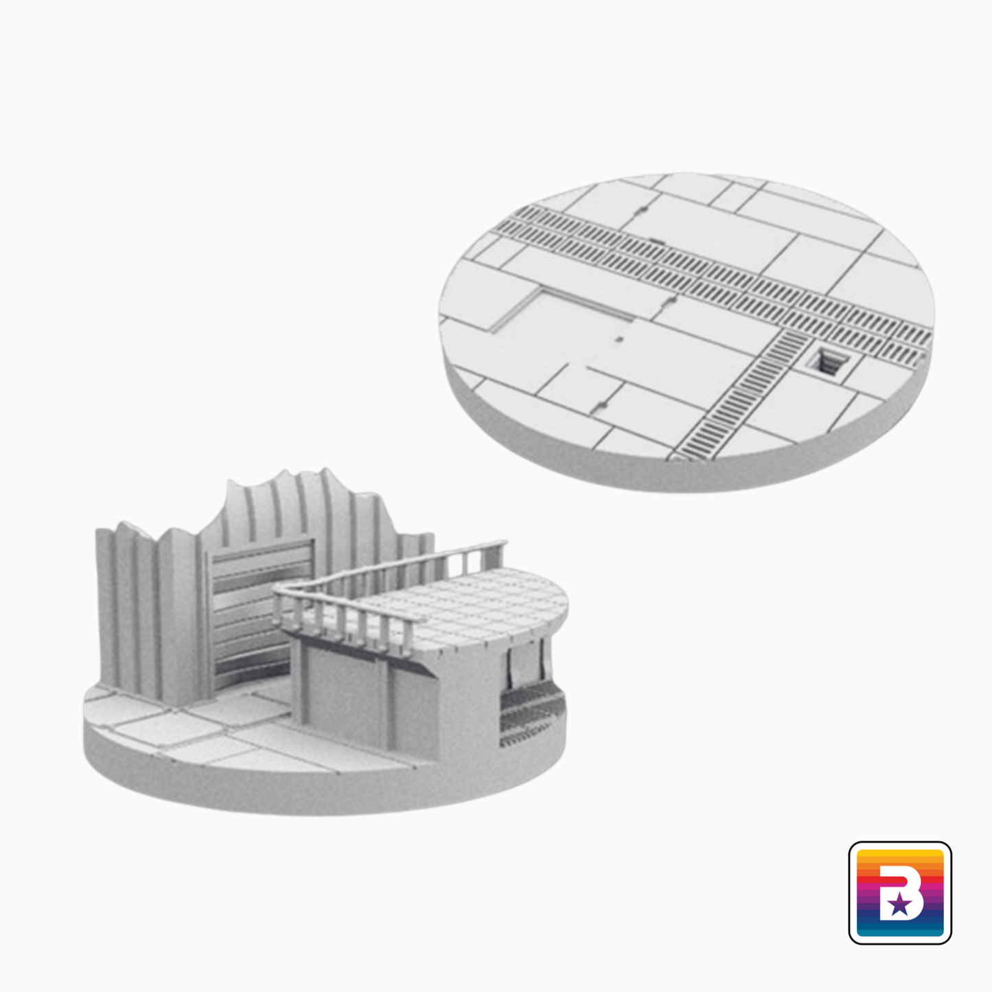 50mm Round Industrial Scenic Base Set #2