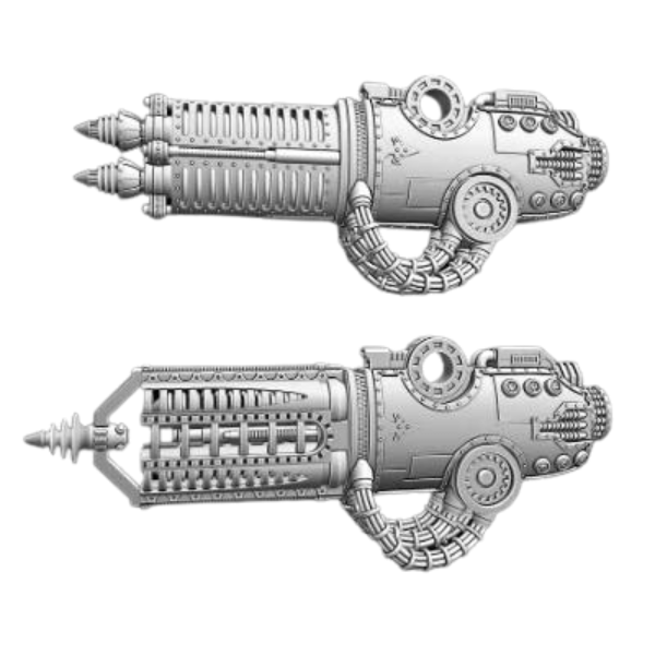 Beam Rifle arm weapon compatible with Adeptus Titanicus Warlord Titans