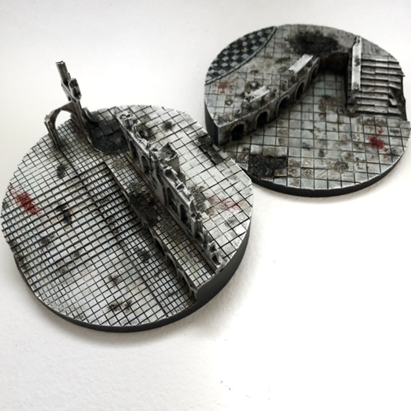 80mm Round Plaza Scenic Bases (set A)
