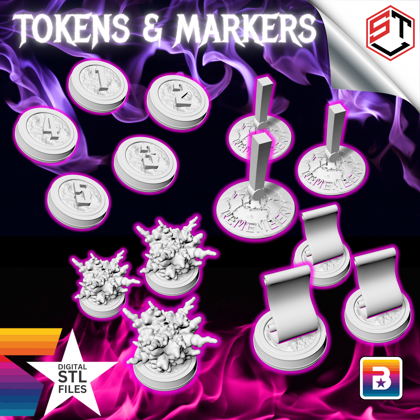 Tokens and Markers Digital Download