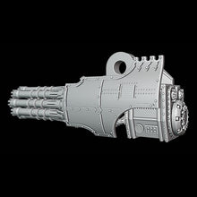 Load image into Gallery viewer, Super Gatling Arm Weapon compatible with Adeptus Titanicus Warmaster Titans

