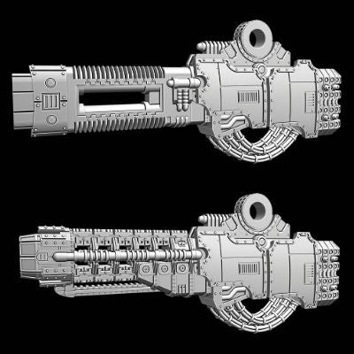 Incinerator Cannon arm weapon compatible with Adeptus Titanicus Warlor ...